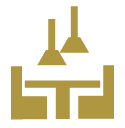 Gold Decal - Dining Light-MyDreamVibe.Co