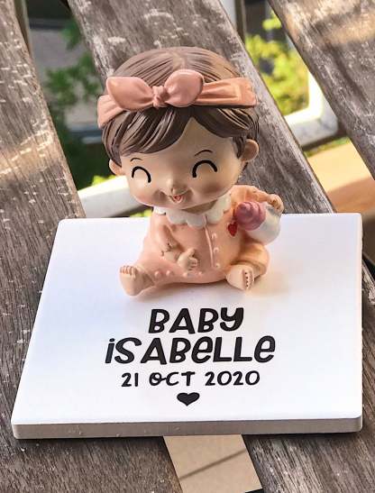 Baby Girl with Milk Bottle (Sitting) Deco Display-MyDreamVibe.Co