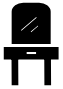 Black Decal - Dressing Table-MyDreamVibe.Co