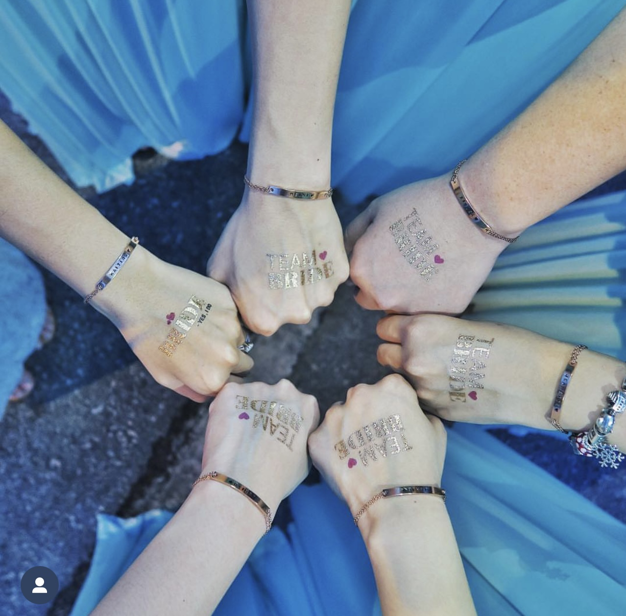 [4 - 6 Bridesmaids Package FREE 1 for Bride] : Horizontal Name Necklace/ Bracelet Package