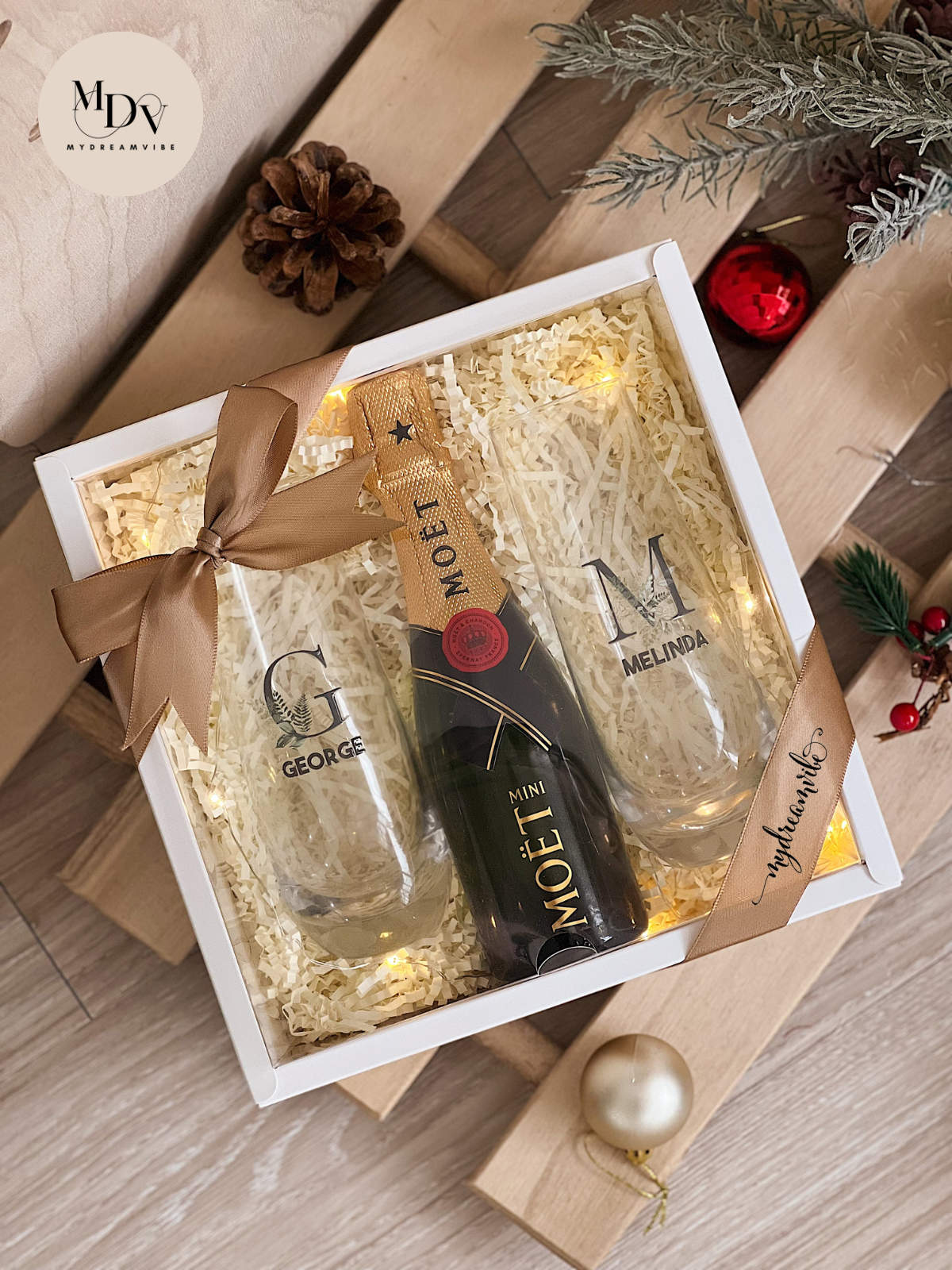 Wedding Gift - Perfect Couple Champagne Gift-MyDreamVibe.Co