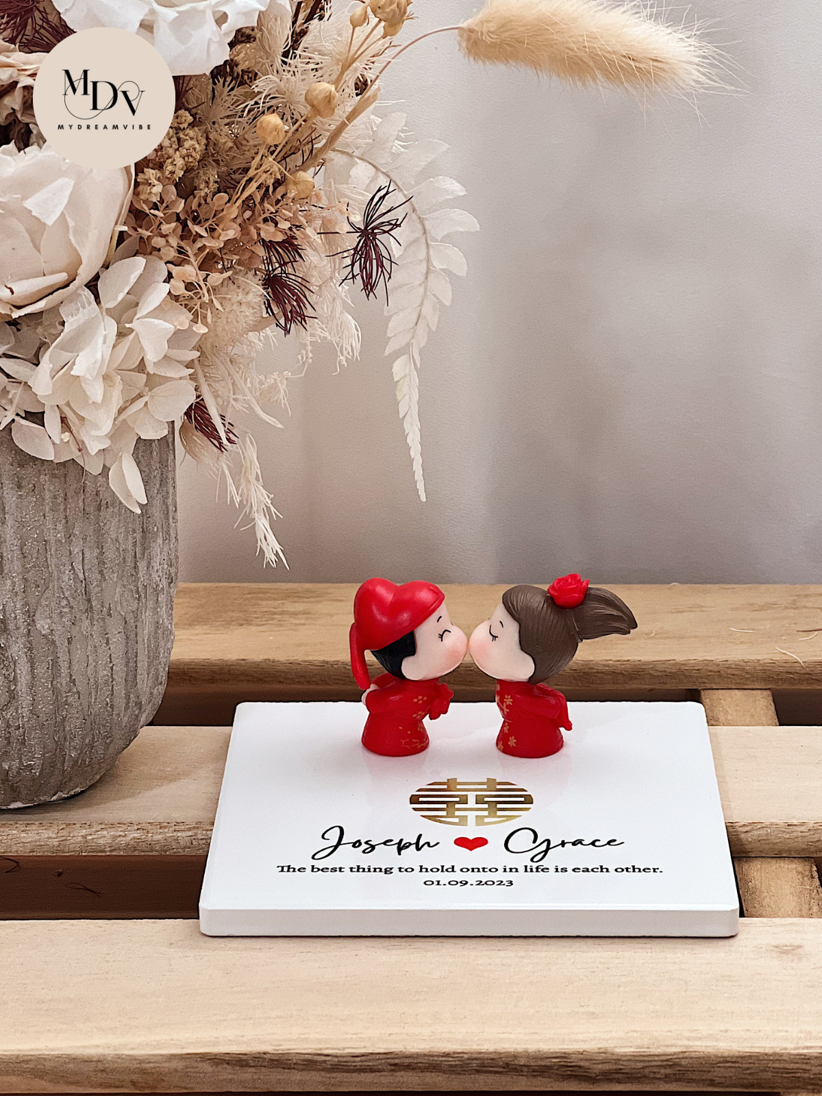 Wedding Gift - Double Happiness Deco Display - PRINTED