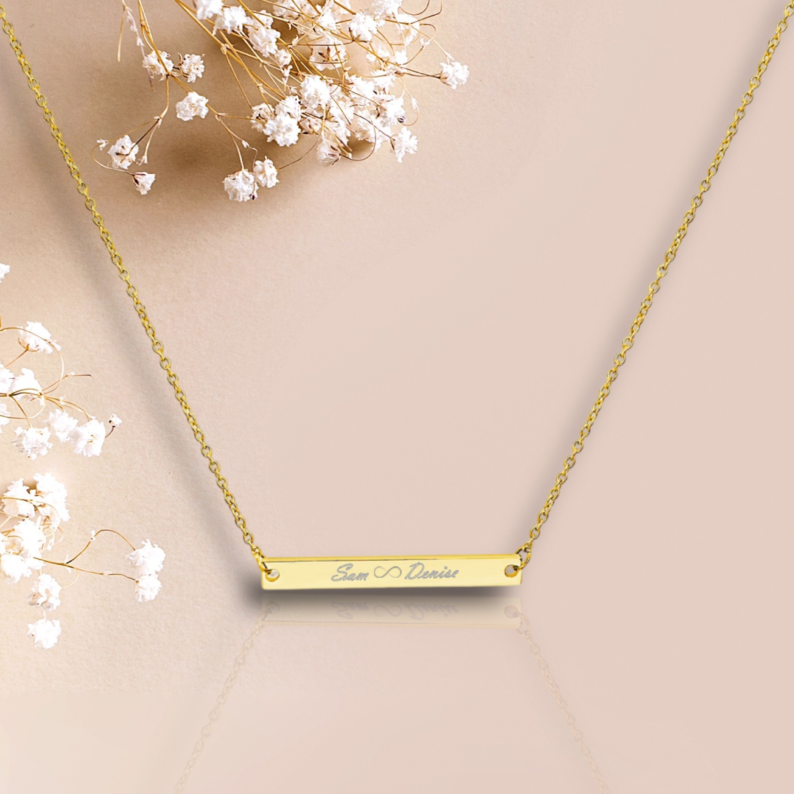 Horizontal Necklace - Gold