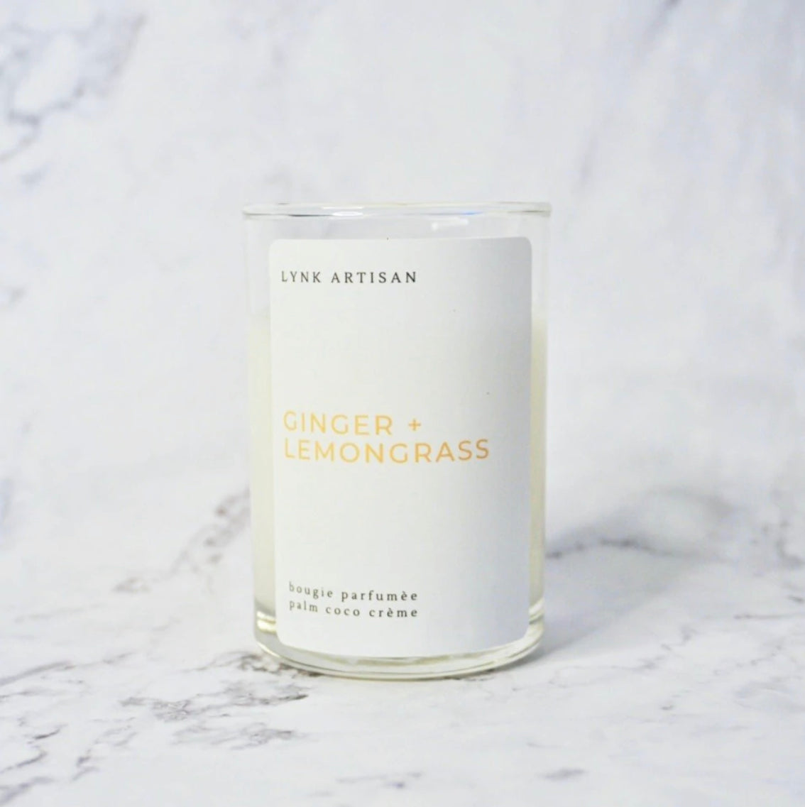 Lynk Artisan Candle - Ginger and Lemongrass - 100G (Cotton Wick, No Lid)-MyDreamVibe.Co