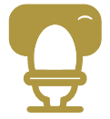 Gold Decal - Toilet Bowl-MyDreamVibe.Co