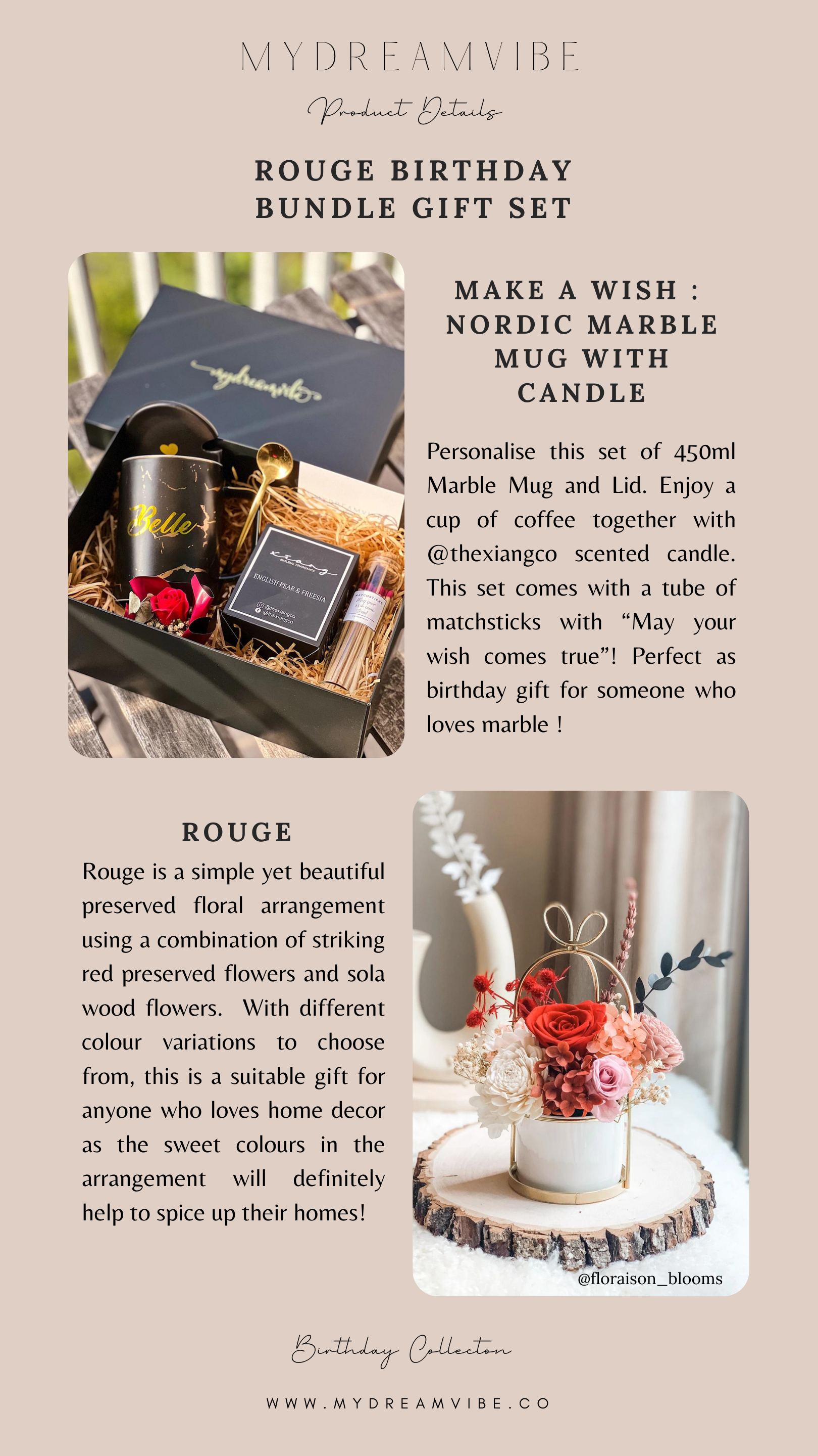 Rouge Birthday Bundle Gift Set-MyDreamVibe.Co