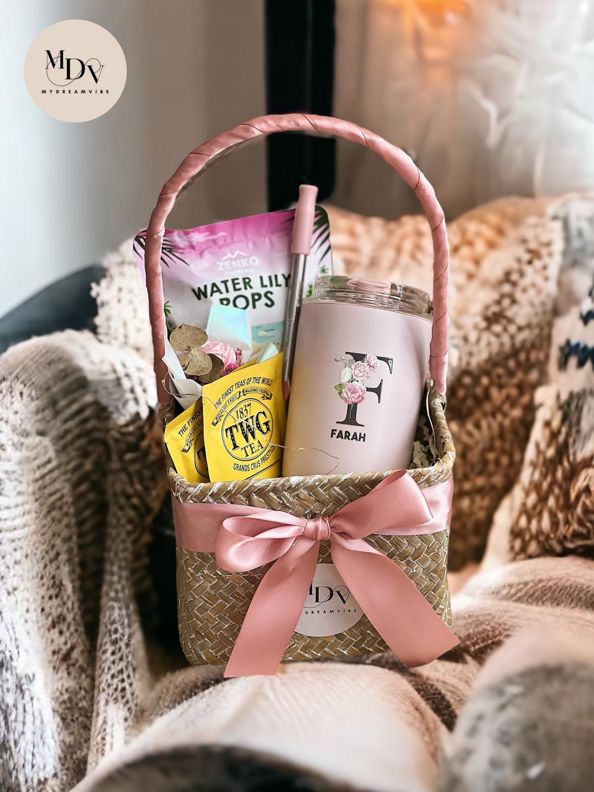 [GIFT A TREAT] : 280ml Double Wall Coffee Cup with Straw and 3 Treats Mini Hamper * More Colours-MyDreamVibe.Co