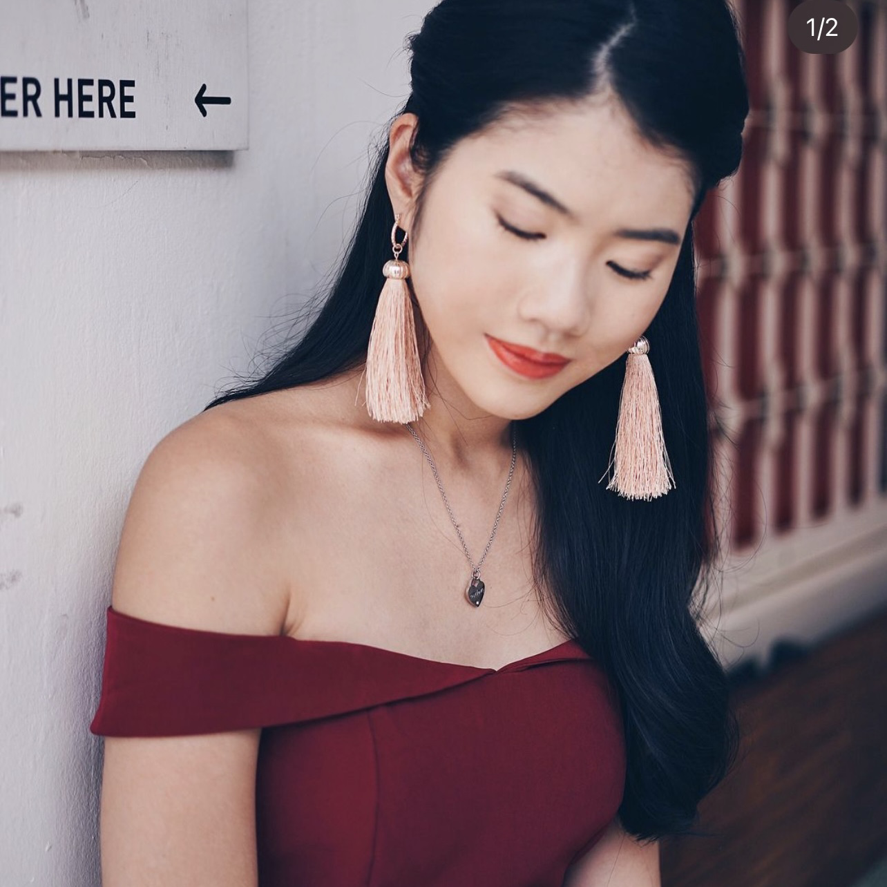 Classic Heart Pendant Necklace - Rose Gold