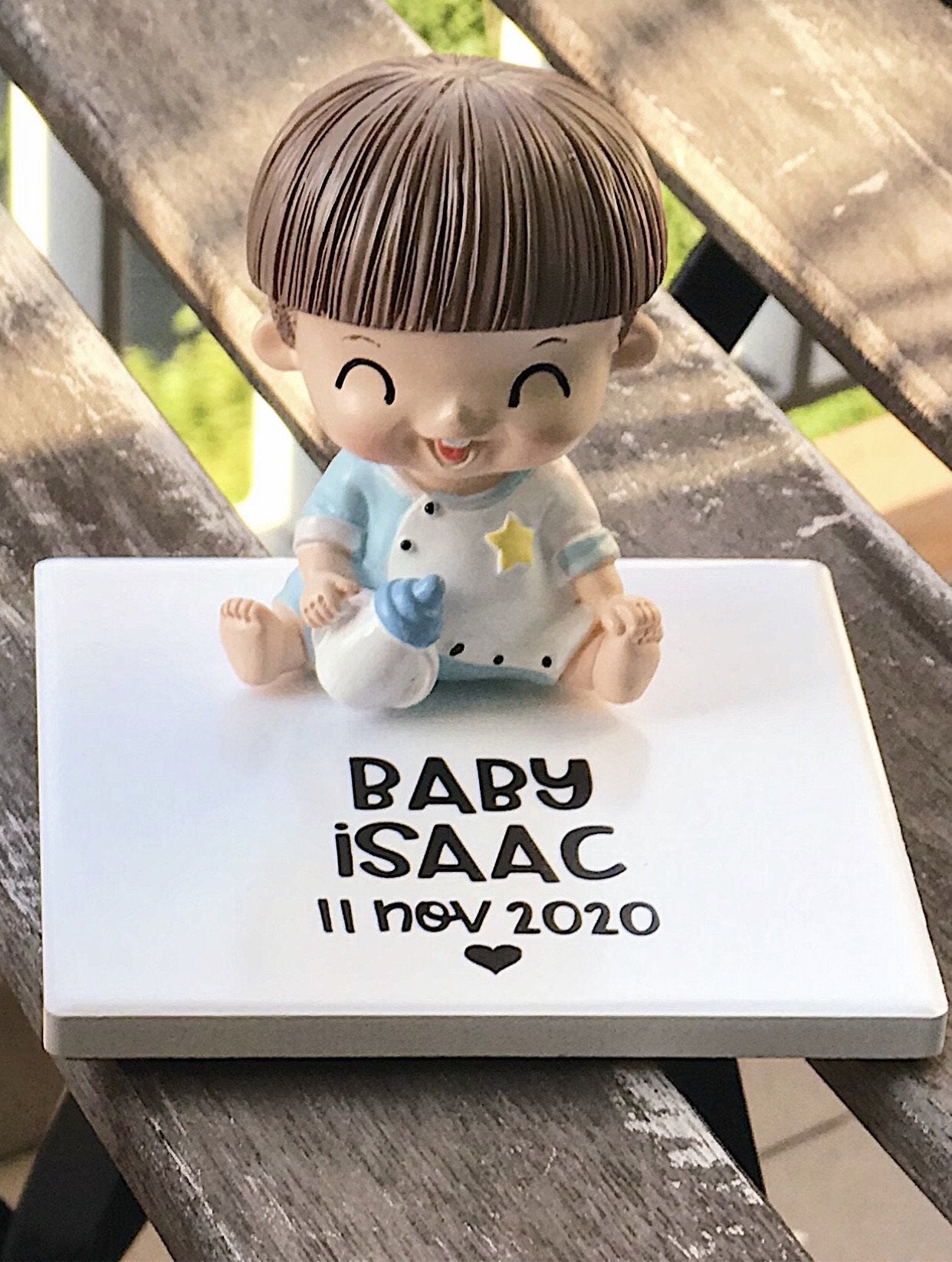 Baby Boy with Milk Bottle (Sitting) Deco Display-MyDreamVibe.Co