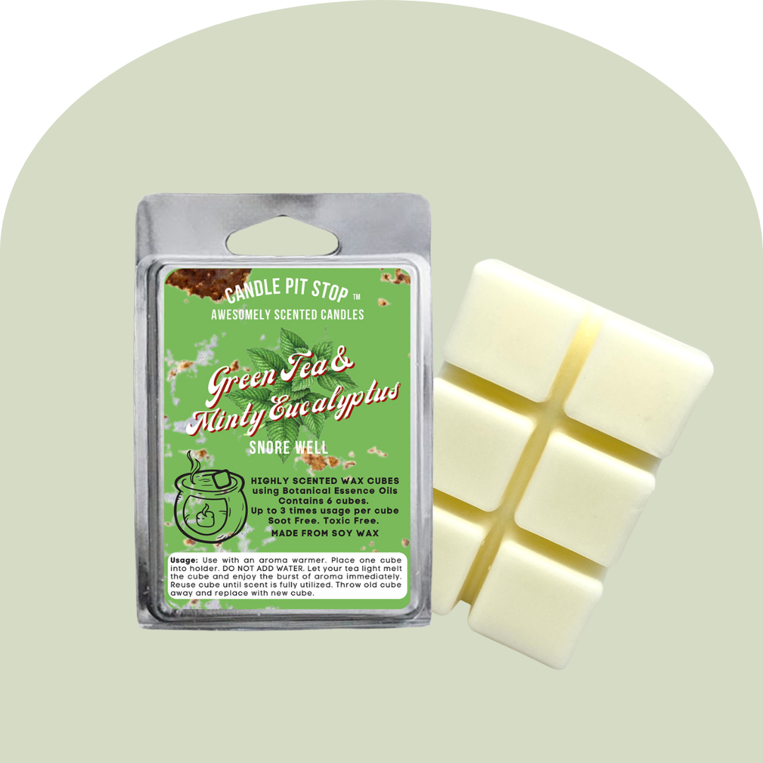"Green Tea & Minty Eucalyptus" Wax Cubes