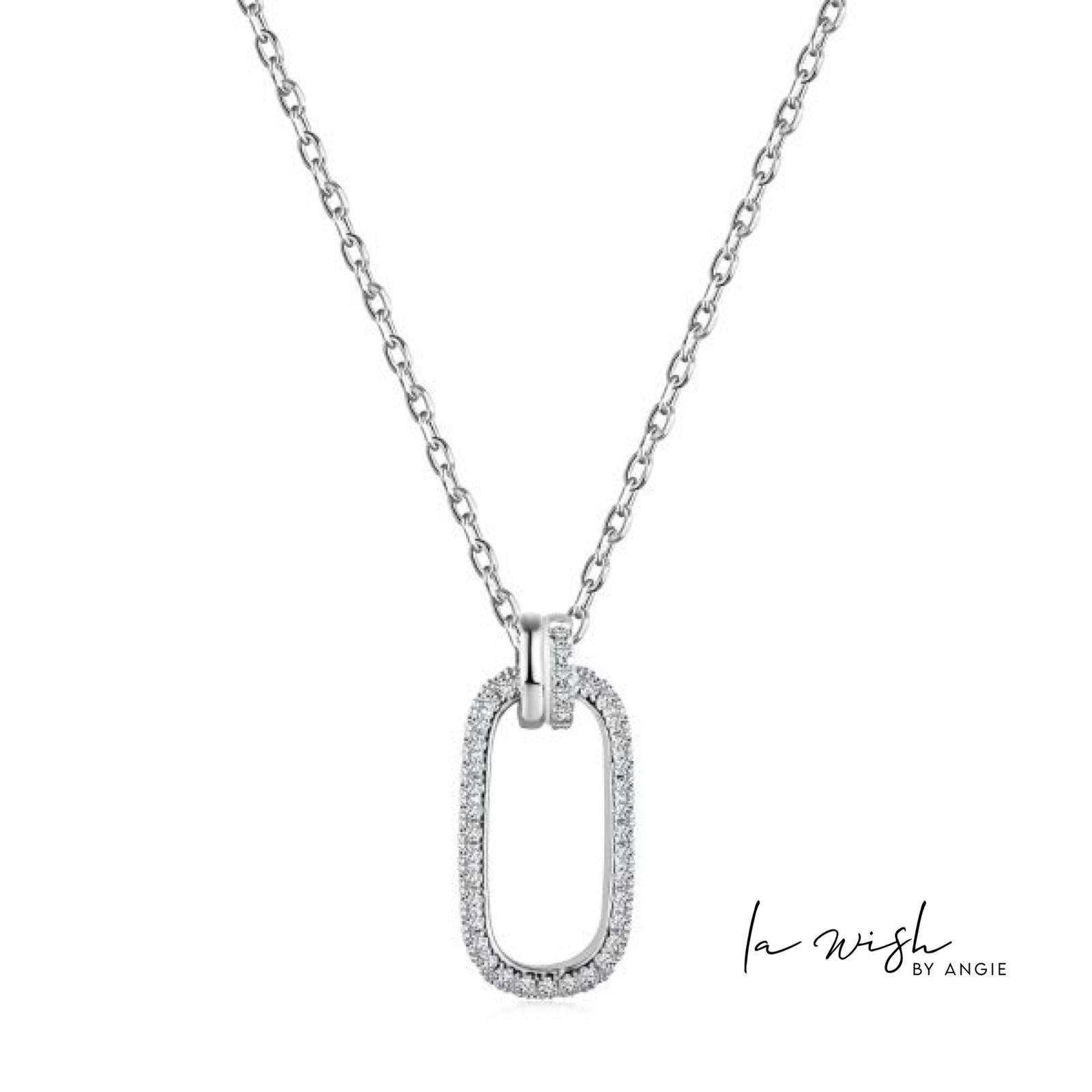 La Wish By Angie Gilded Serenity Oval Pendant