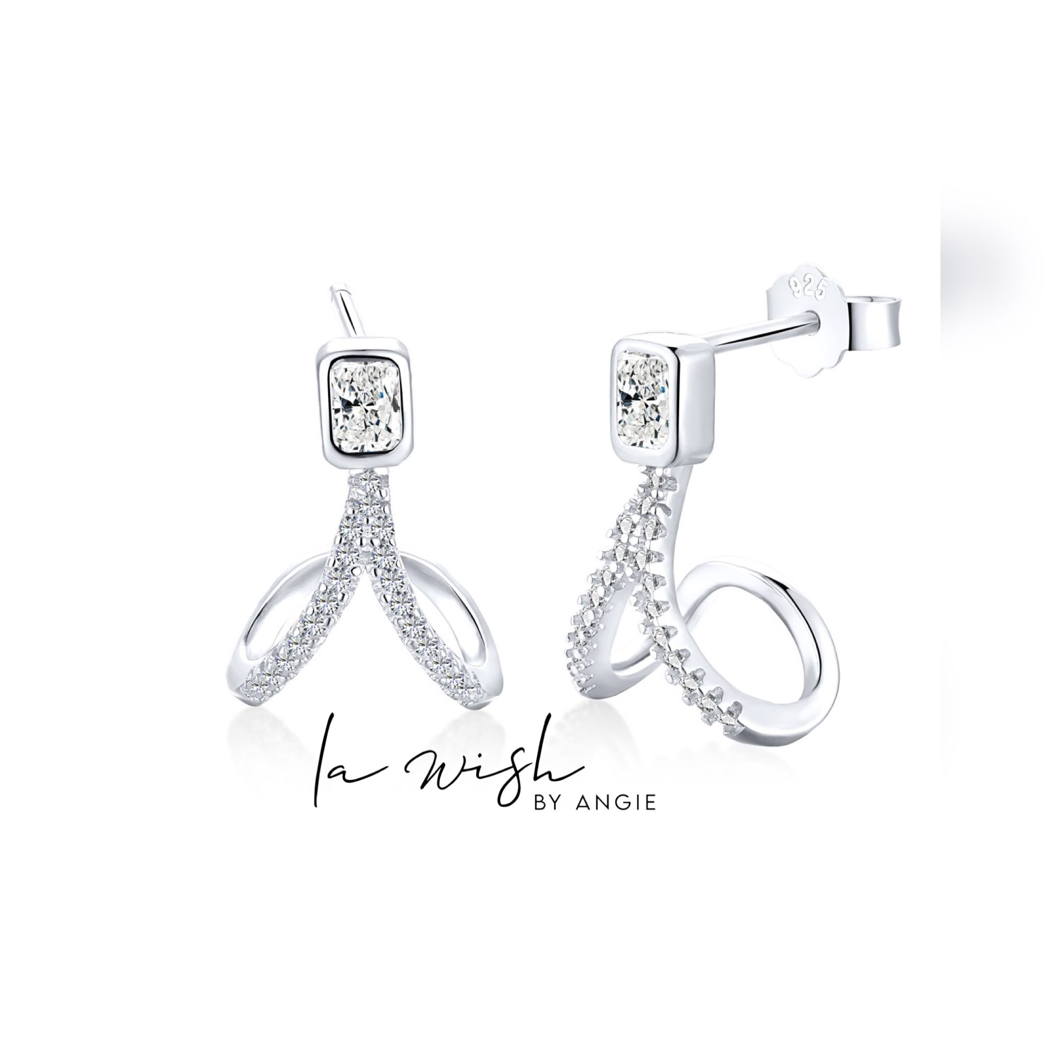 La Wish By Angie Gentle Curve Earrings