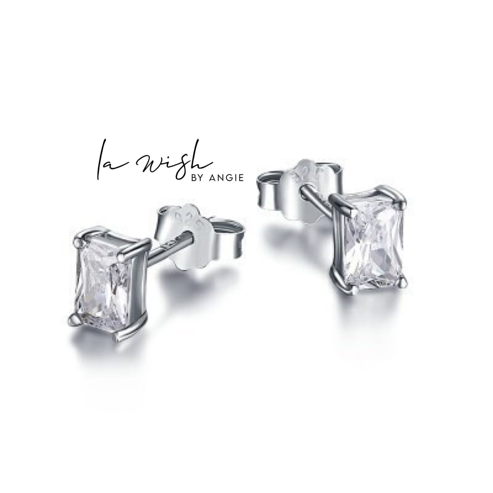 La Wish By Angie Sleek Prism Earring Studs