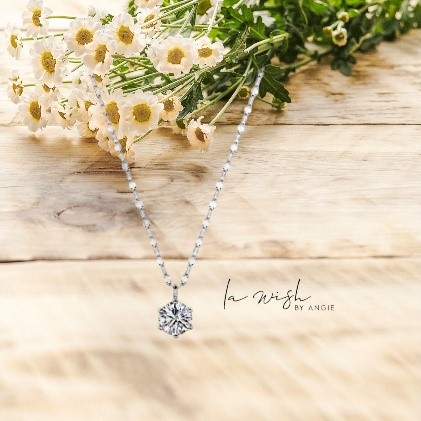 La Wish By Angie Stellar Sparkle CZ Charm Necklace
