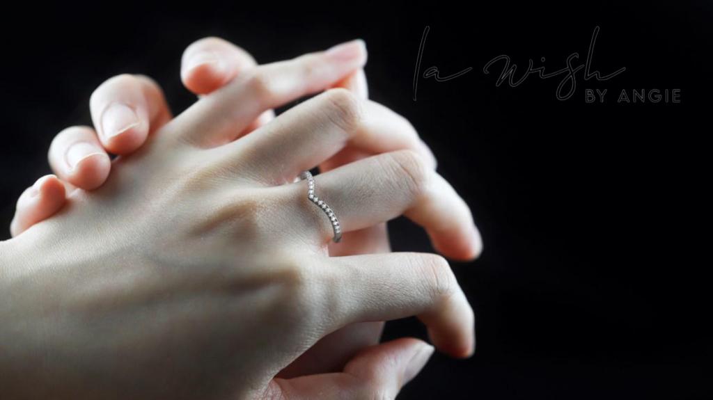 La Wish By Angie Stackable Curved Promise Ring