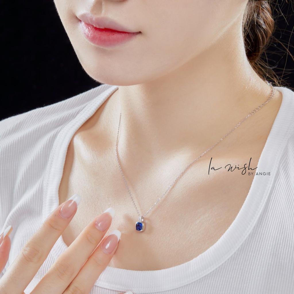 La Wish By Angie Blue Sparkle Necklace