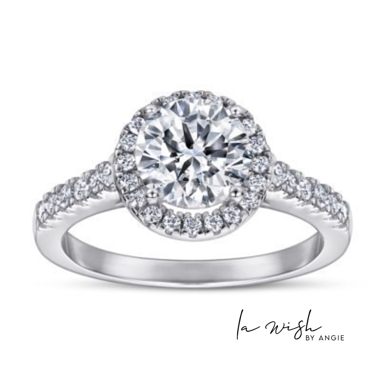 La Wish By Angie Halo Pave Glam Ring