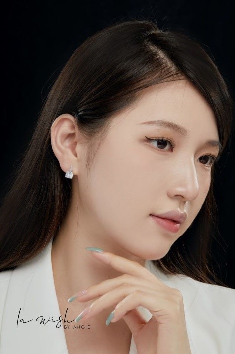 La Wish By Angie Modern Square Earrings