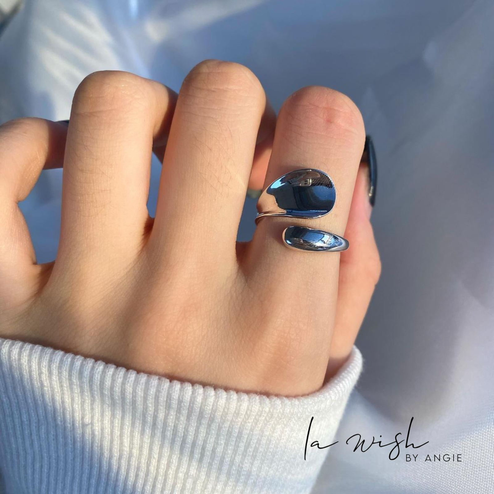 La Wish By Angie Overlap Twist Ring