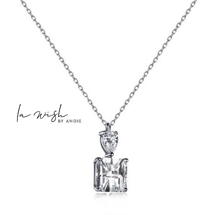 La Wish By Angie Modern Square Necklace