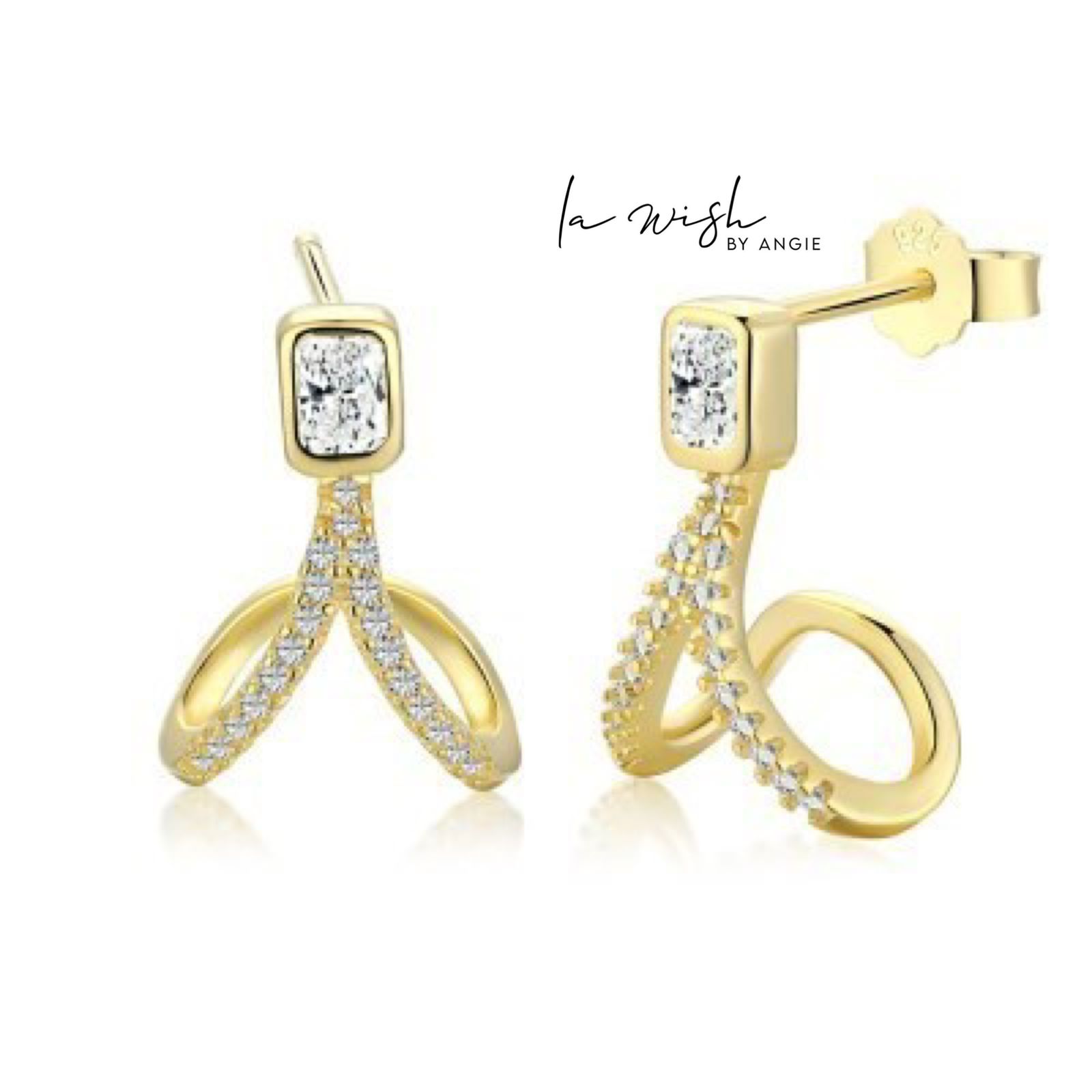 La Wish By Angie Gentle Curve Earrings