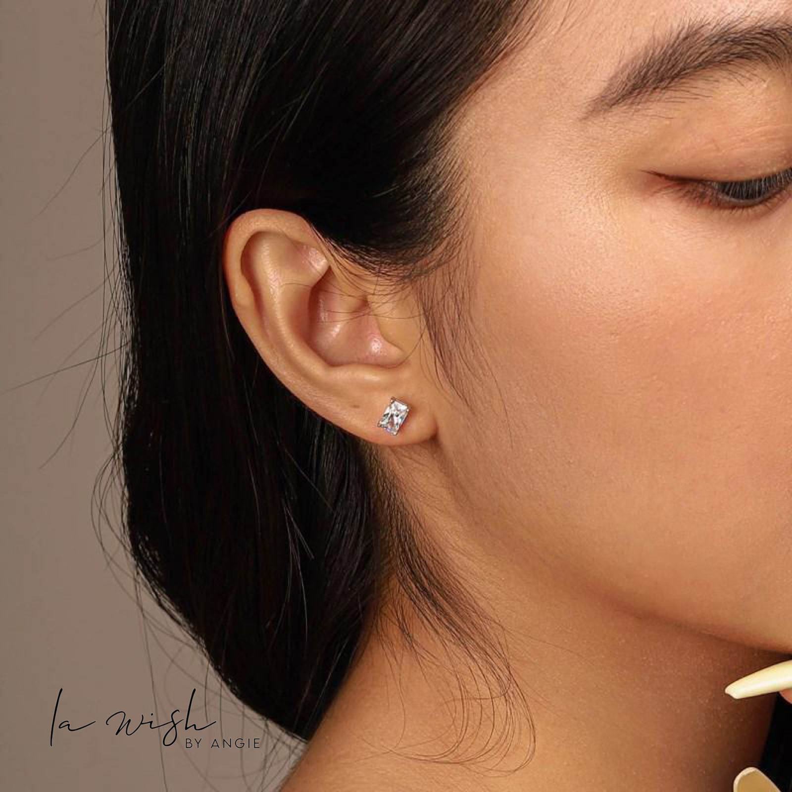 La Wish By Angie Sleek Prism Earring Studs