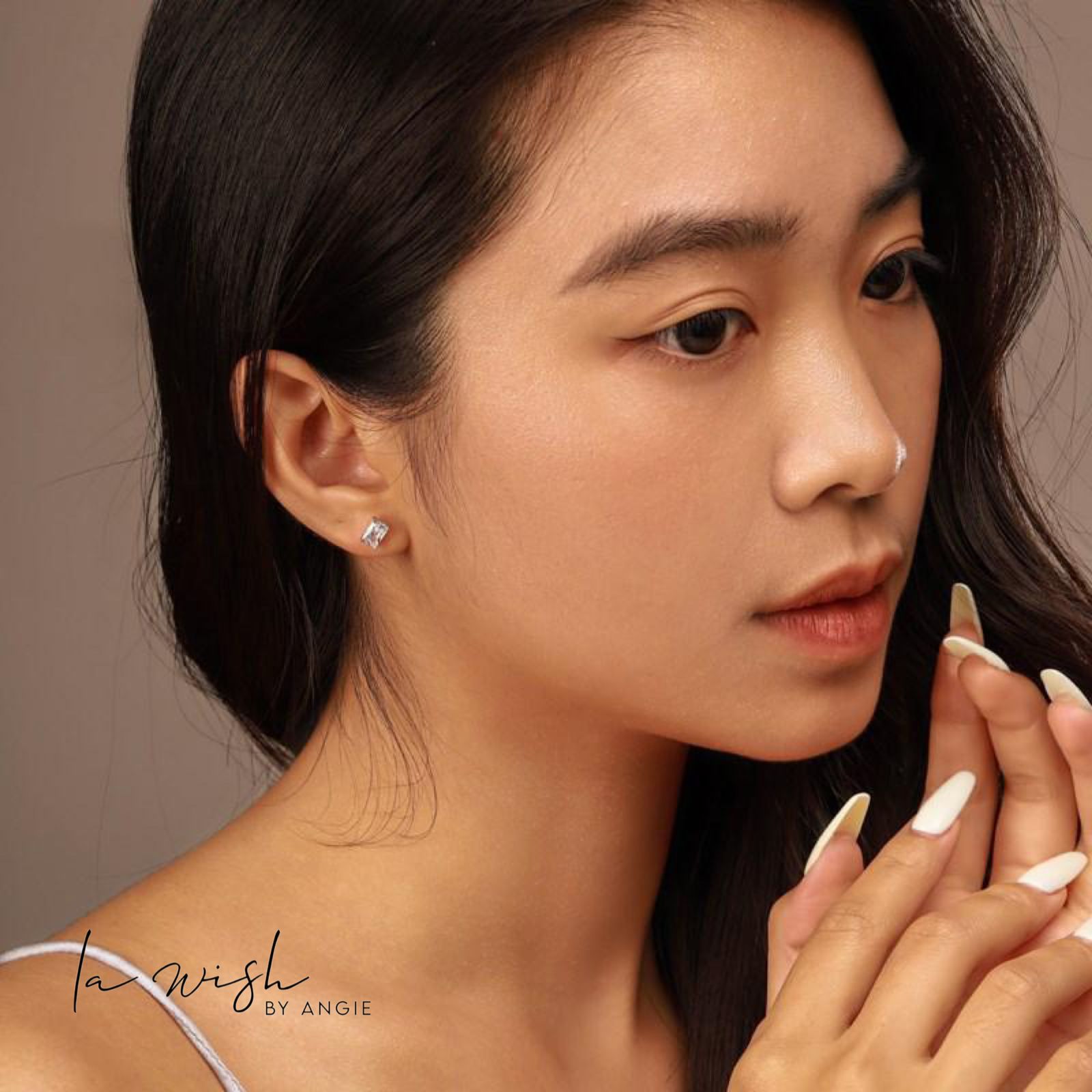 La Wish By Angie Sleek Prism Earring Studs