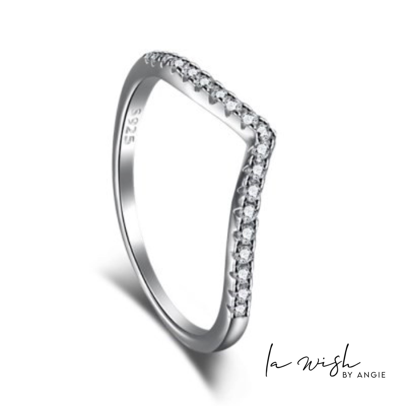La Wish By Angie Stackable Curved Promise Ring