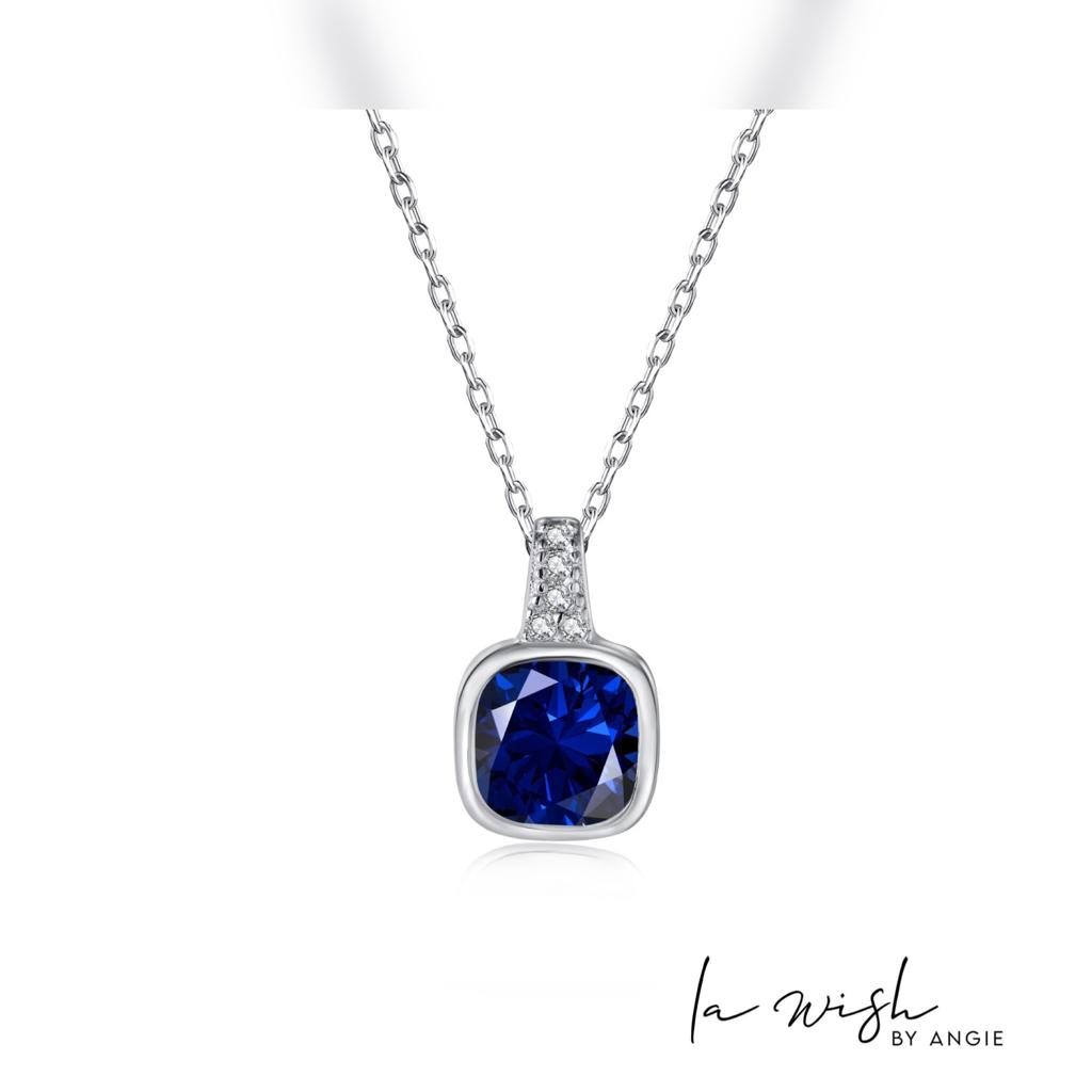 La Wish By Angie Blue Sparkle Necklace