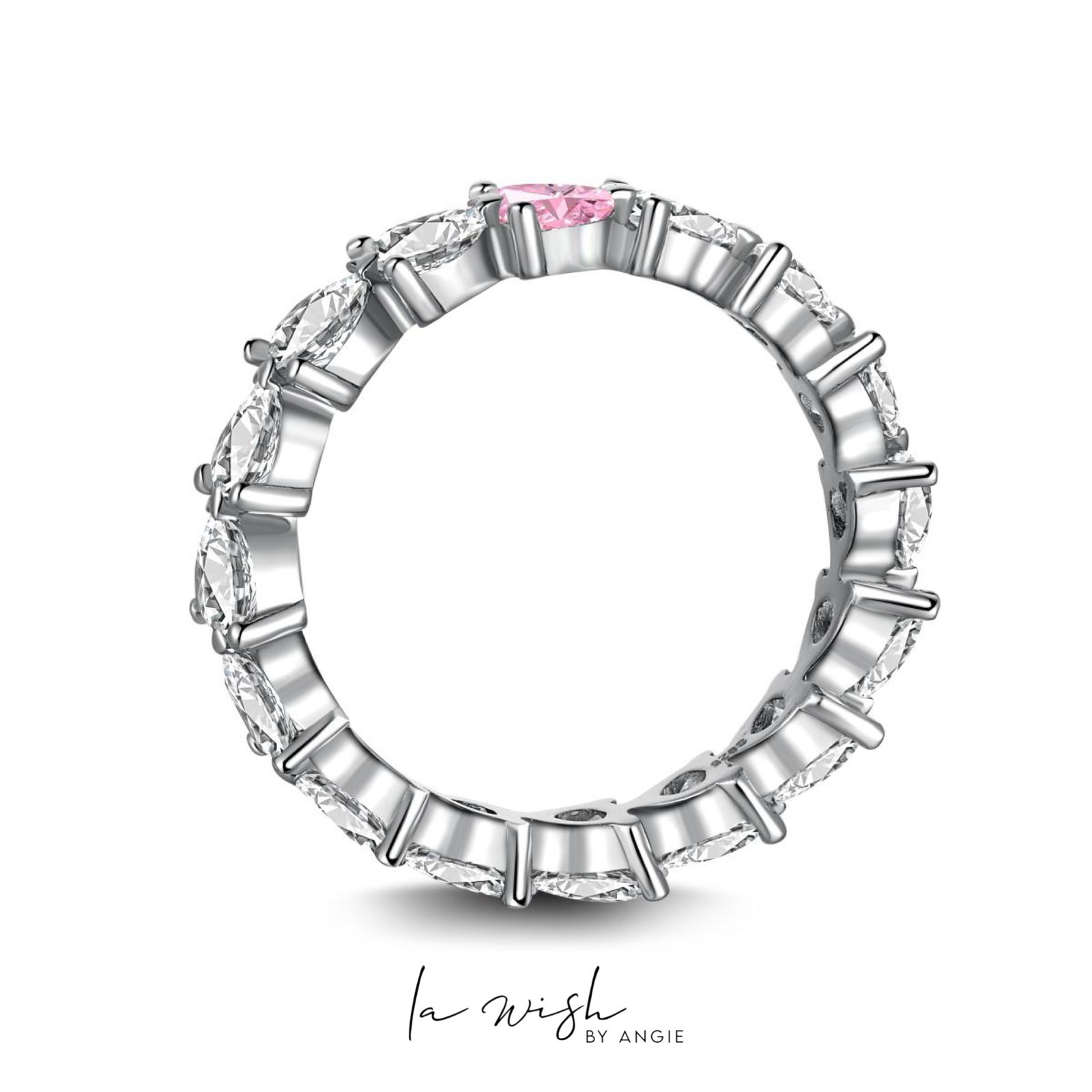 La Wish By Angie Pink Blush Ring