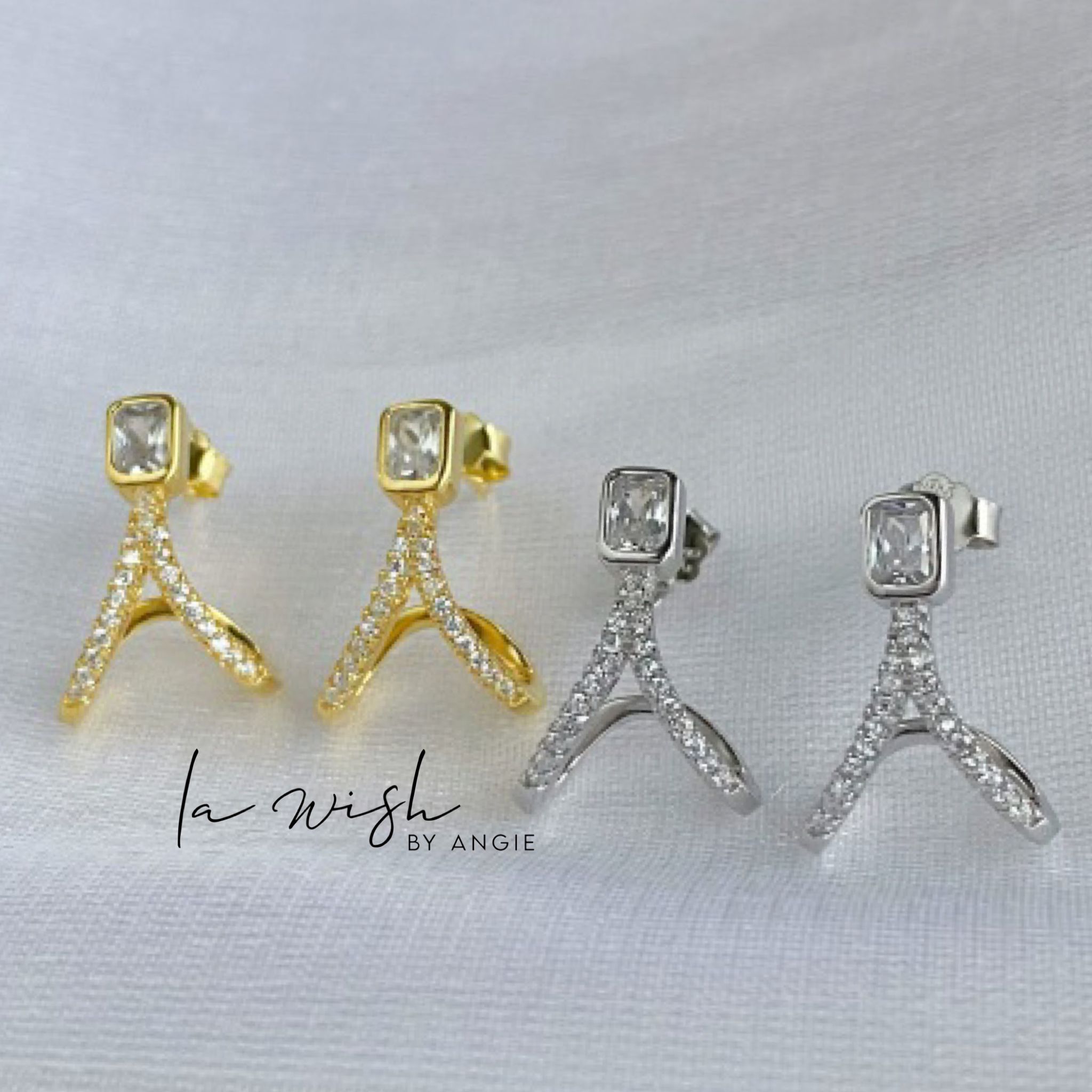 La Wish By Angie Gentle Curve Earrings