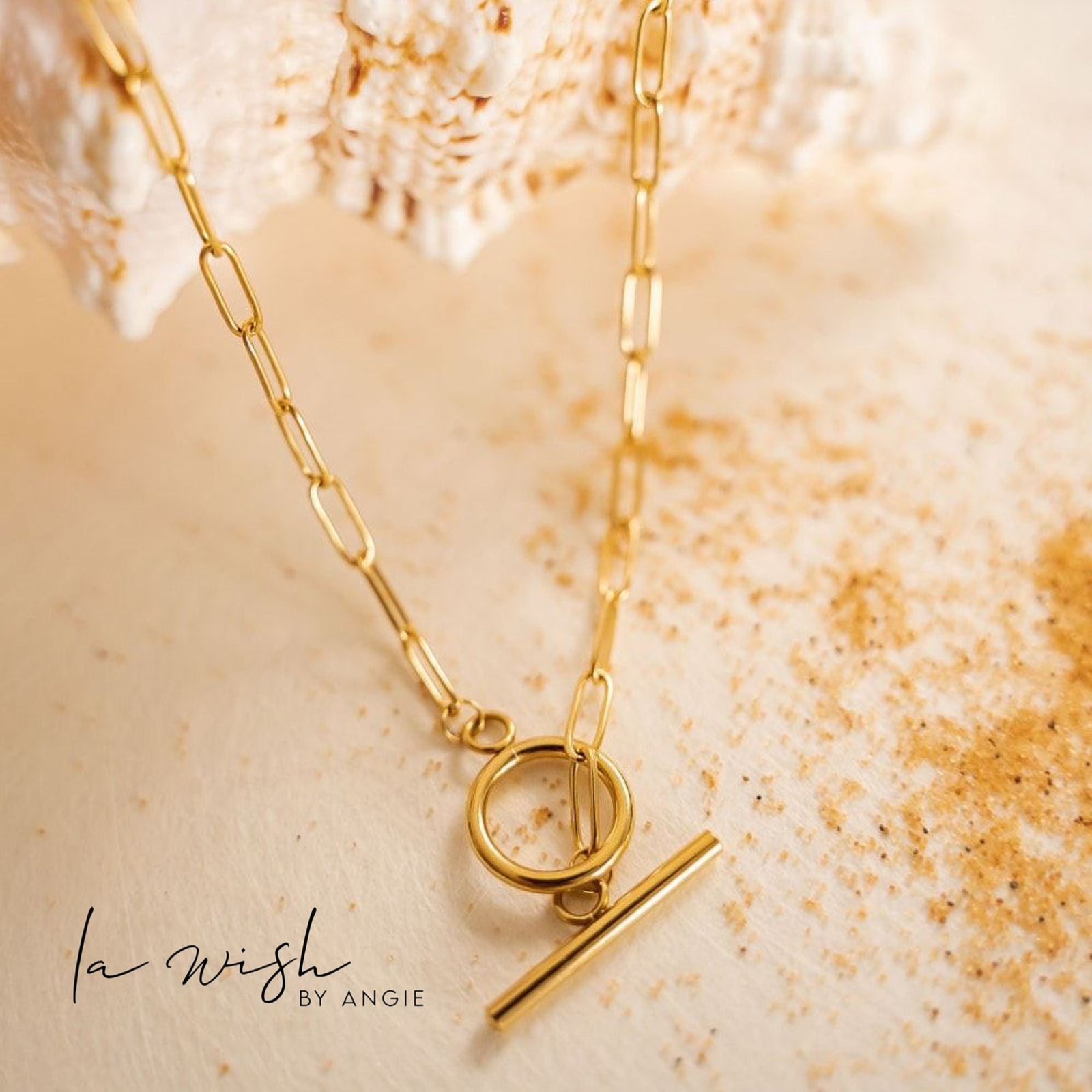 La Wish By Angie Chic Paperclip Chain Necklace