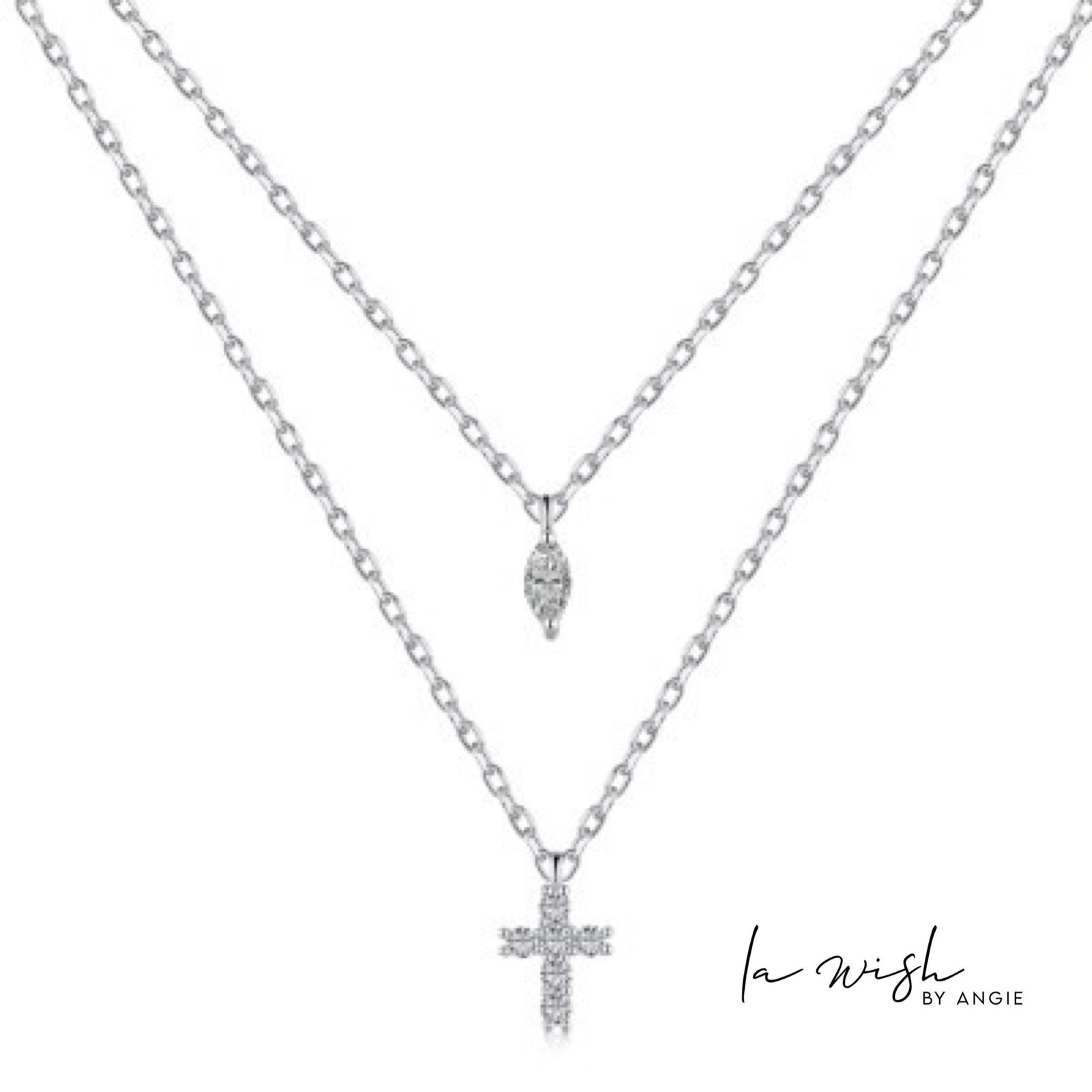 La Wish By Angie Divine Reflection Layered Necklace