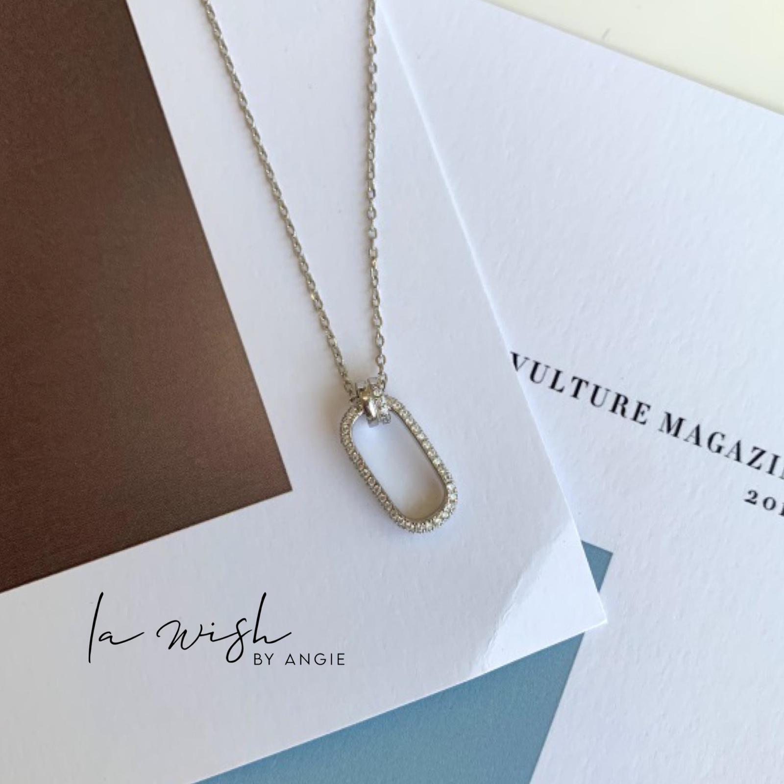 La Wish By Angie Gilded Serenity Oval Pendant