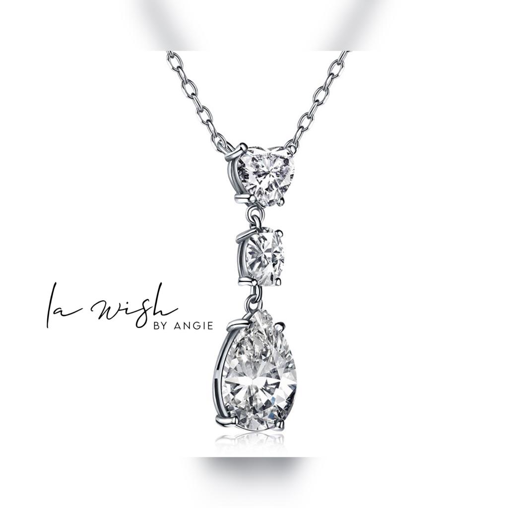 La Wish By Angie Glam Drop Pendant Necklace