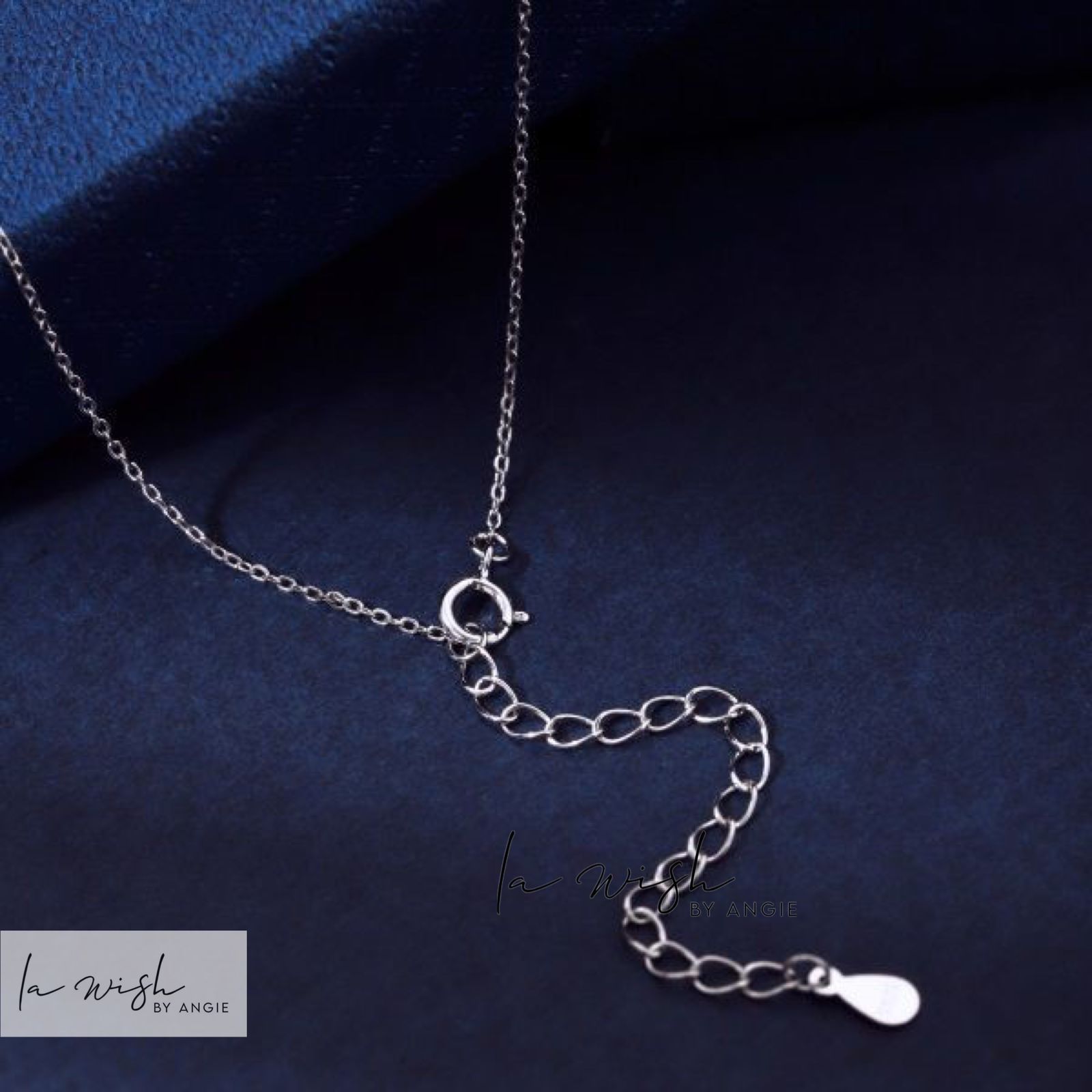 La Wish By Angie Blue Sparkle Necklace