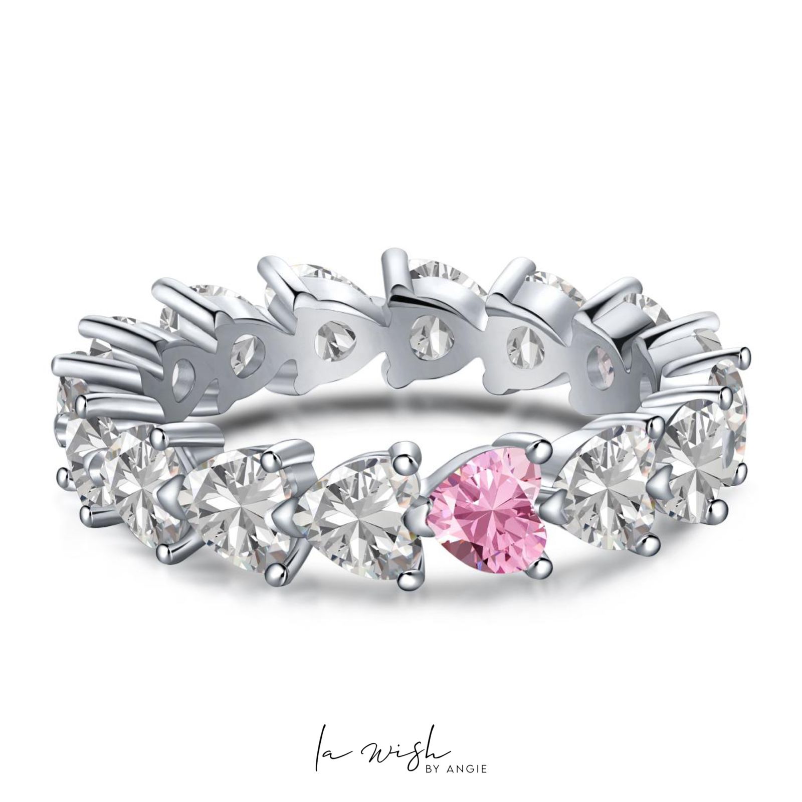 La Wish By Angie Pink Blush Ring