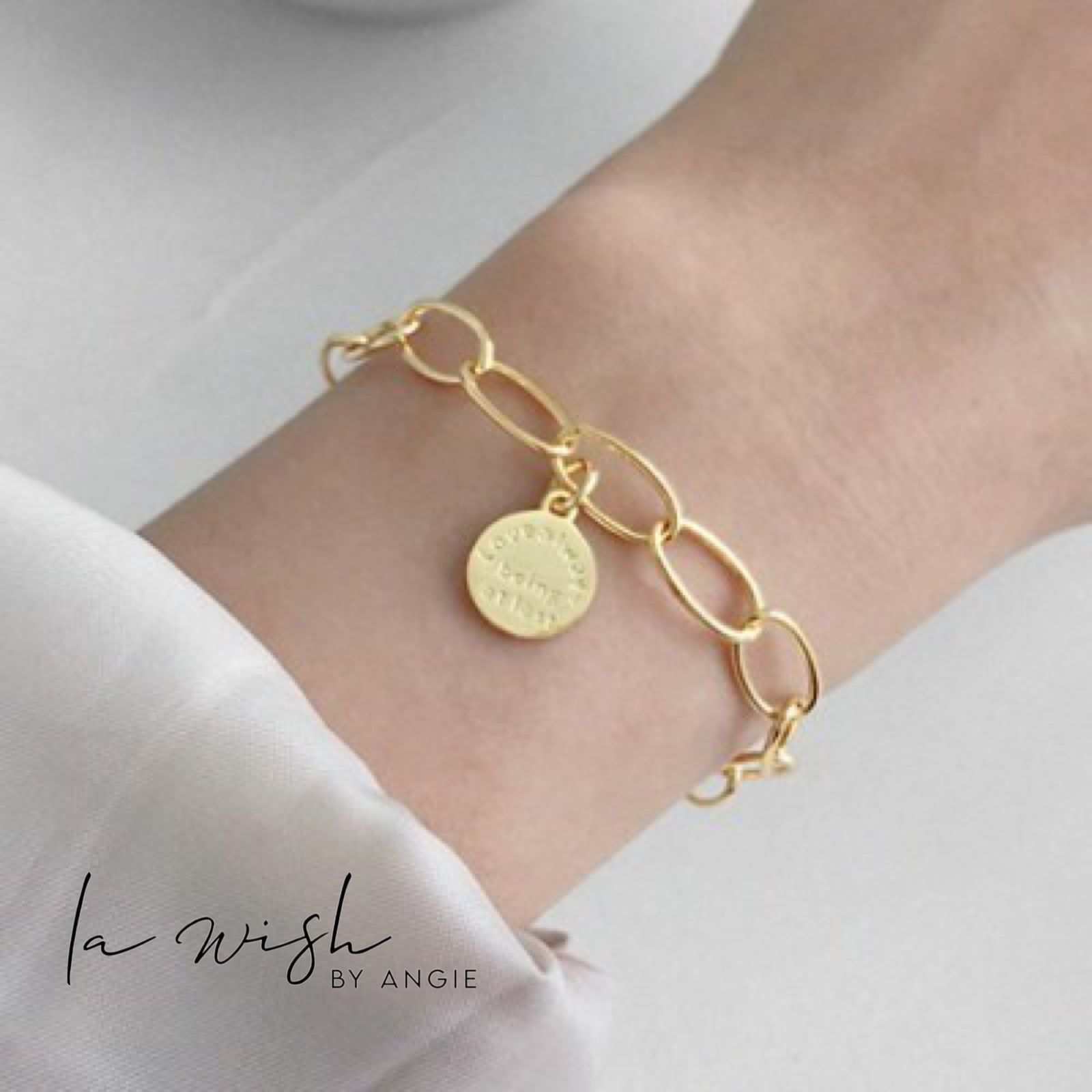 La Wish By Angie Chic Chainlink Memories Bracelet