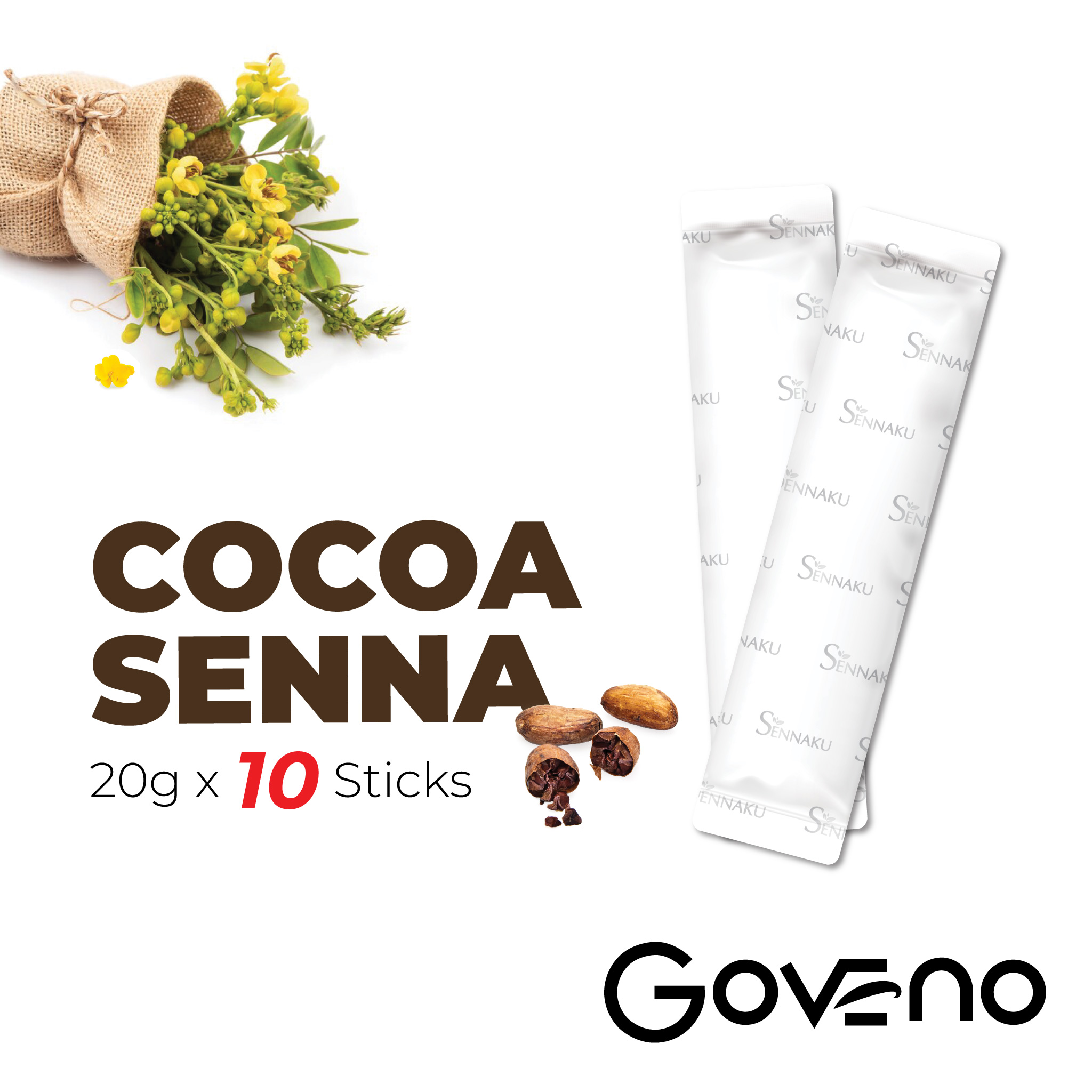[10 Sticks] Sennaku Koko Senna Detox / Koko Kurus Direct Kilang / Chocolate Sanna / Coklat Senna