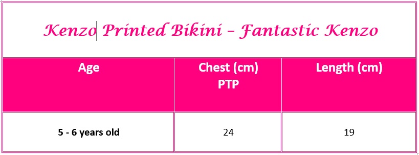 Kenzo Size Guide Kenzo Printed Bikini - Fantastic Kenzo