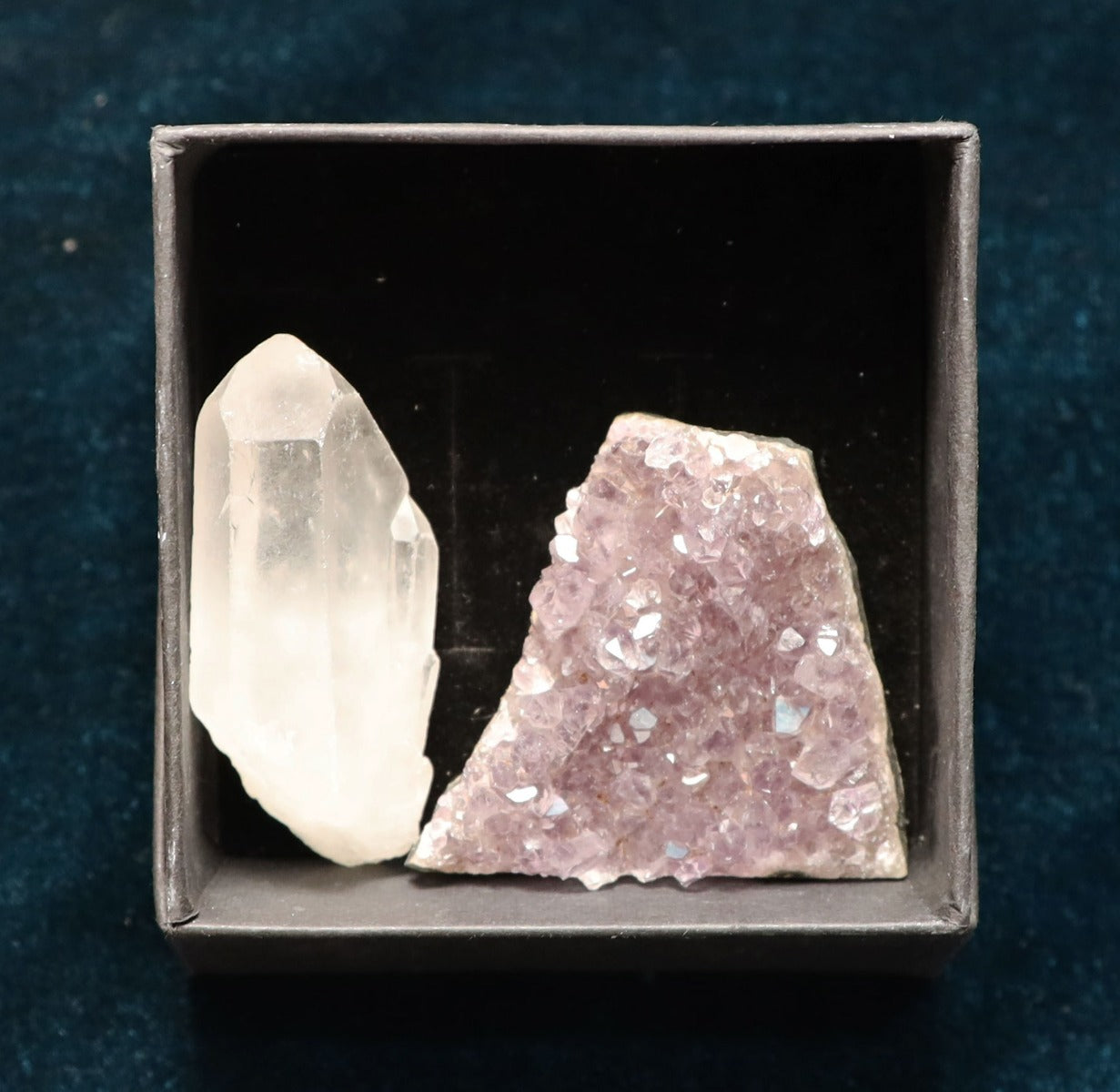 Amethyst Cluster & Quartz Point – ZELIA COLLECTION