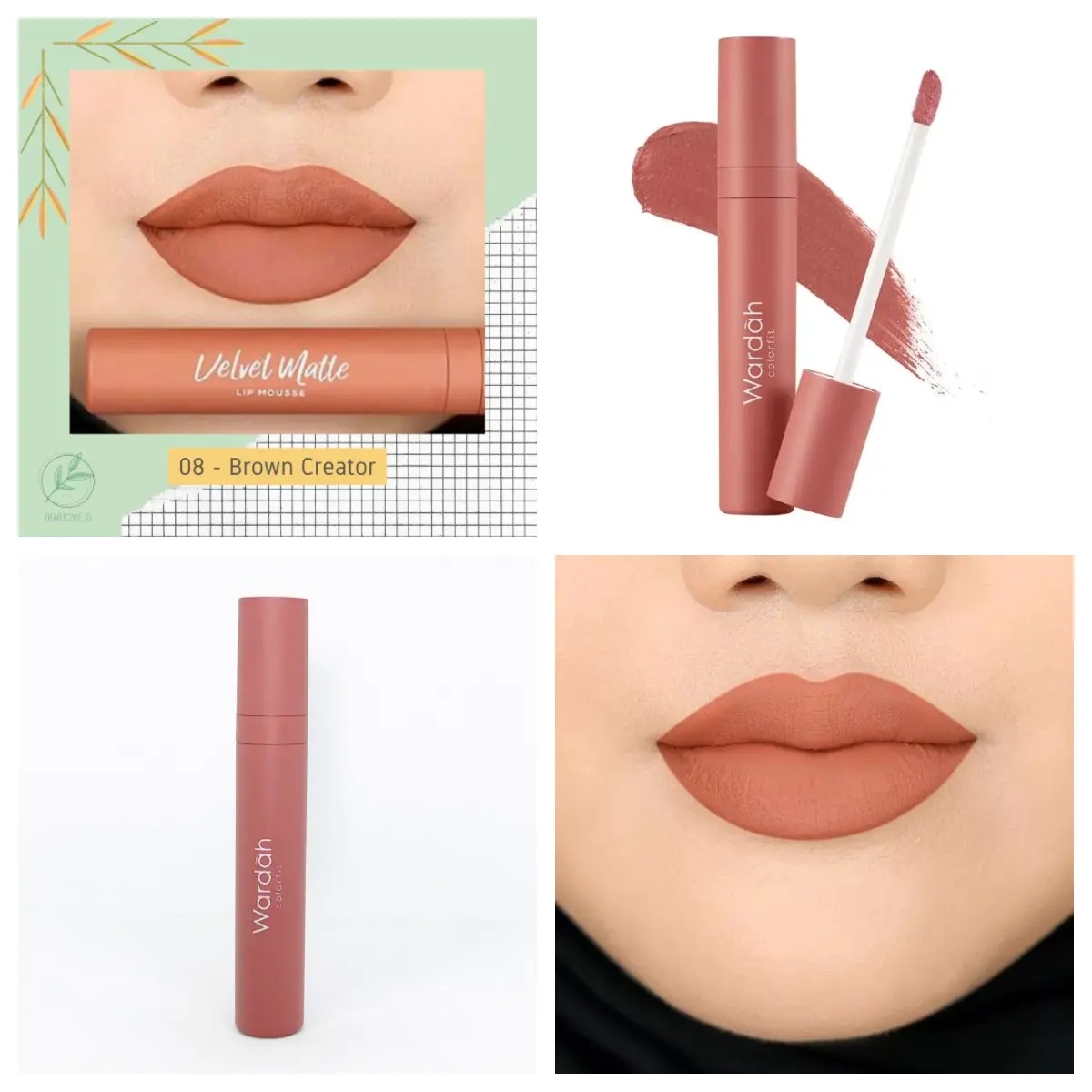 wardah colorfit lip mousse