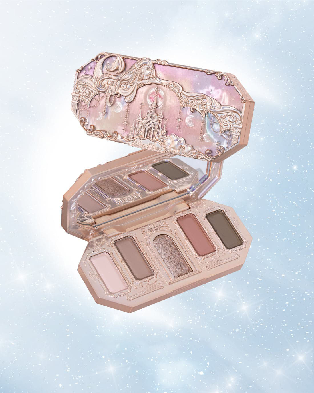 Flower Knows Moonlight Mermaid FiveColor Jewelry Eyeshadow Palette