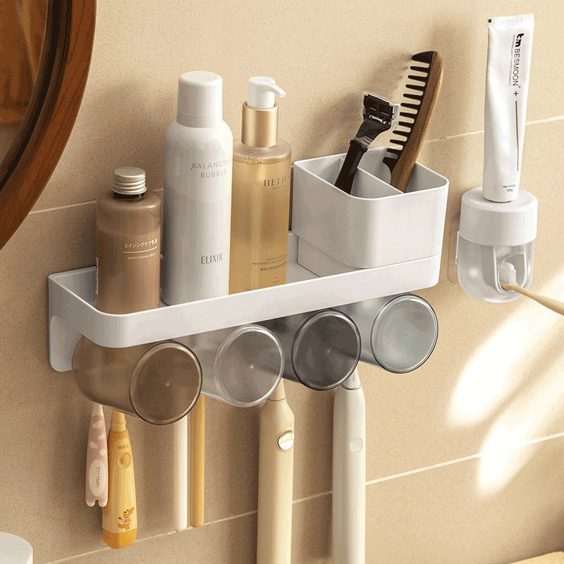 Punch-Free Corner Shelf Toilet Wash Rack Bathroom Seamless Wall-Mounted  Tripod Storage Rack - China Towel Rack and Storage Rack price