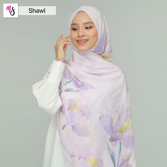 MYZURA SHAWL IN COTTON CANDY