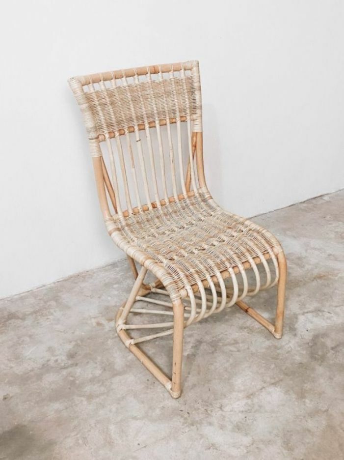 Sleek Rattan Dining Chair
