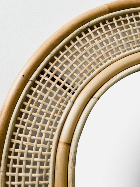 Natural Estuari Rattan Mirror