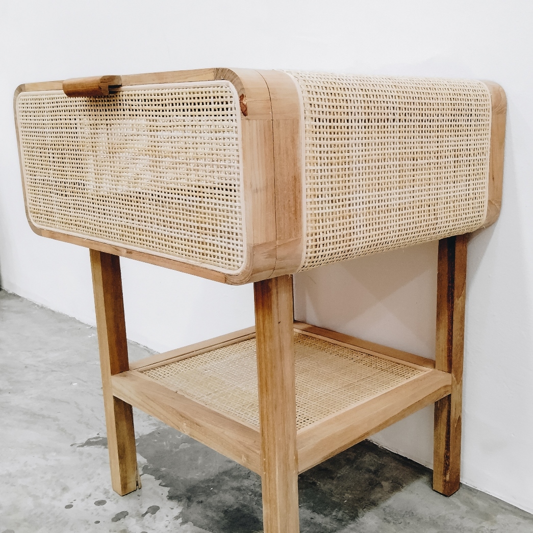 Tati Rattan Side Table