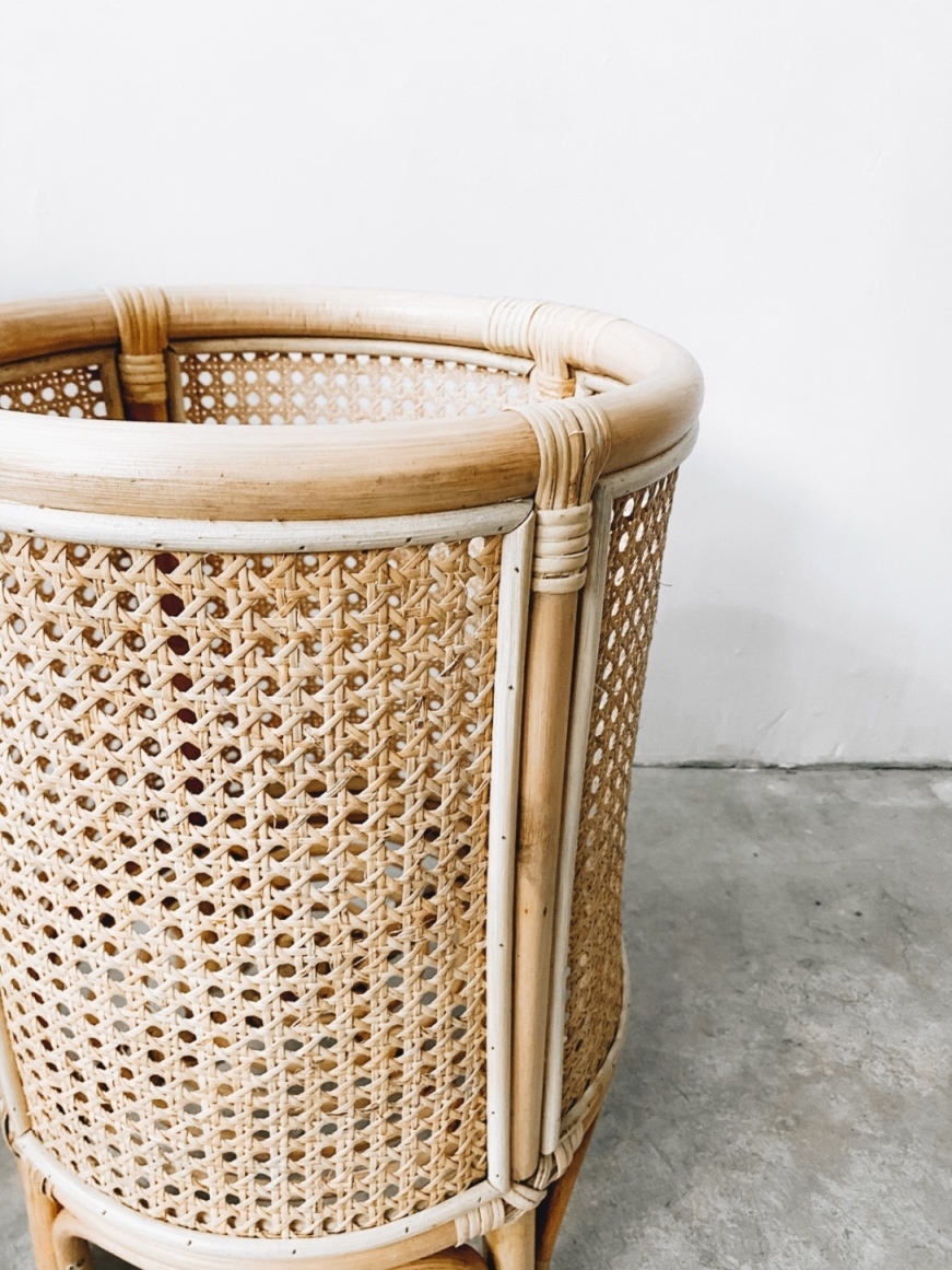 Rattan Webbing Flower Pot / Basket