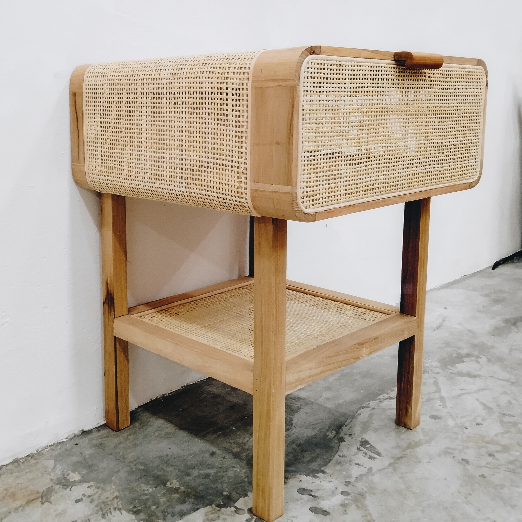 Tati Rattan Side Table
